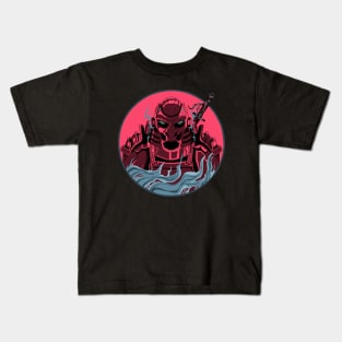 Gorilla Samurai Mecha Kids T-Shirt